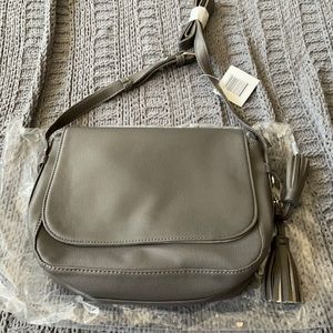 Gray purse. New with tags